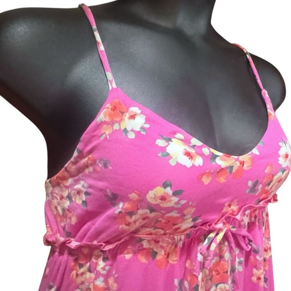 Pink Floral Ruffle Cami Dress w/ Pockets | Culture Code - Picture 12 of 13